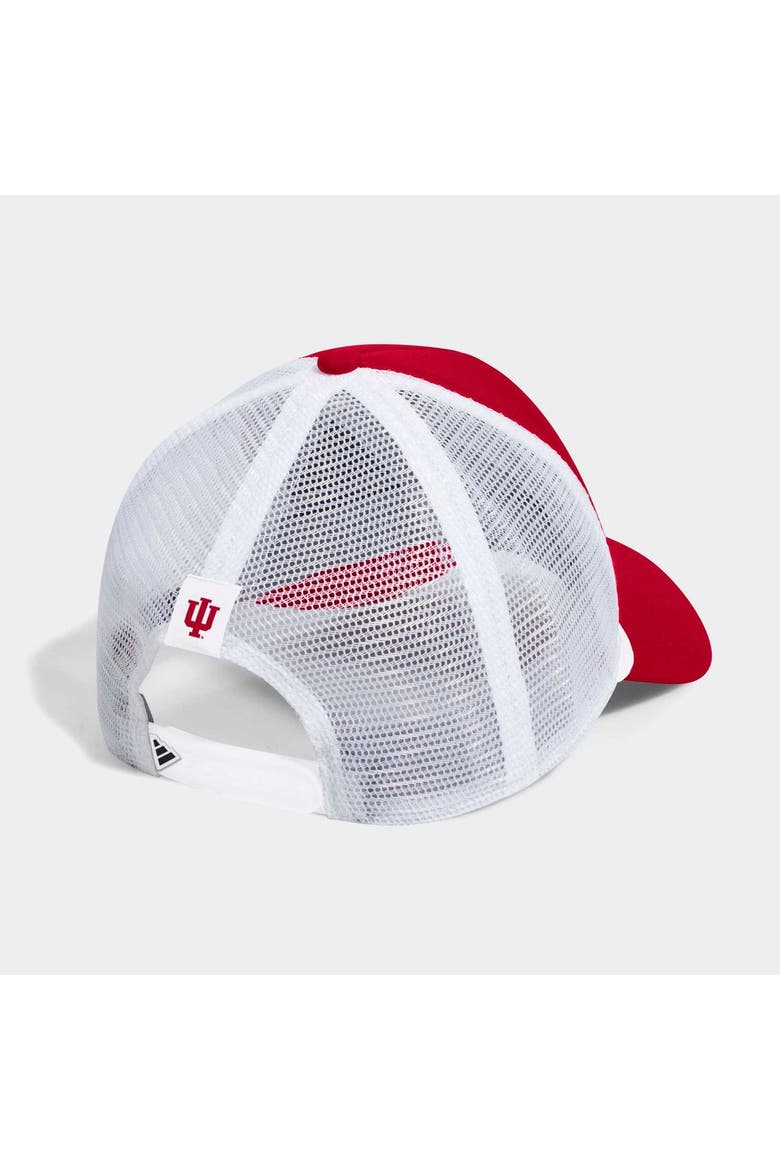 Men's adidas  Crimson/White Indiana Hoosiers Foam Front Trucker Adjustable Hat, Alternate, color, Crimson