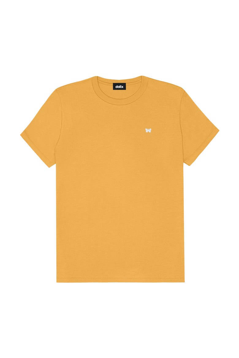 Womens Lil Butterfly Lightweight Jersey Tee, Alternate, color, Mustard