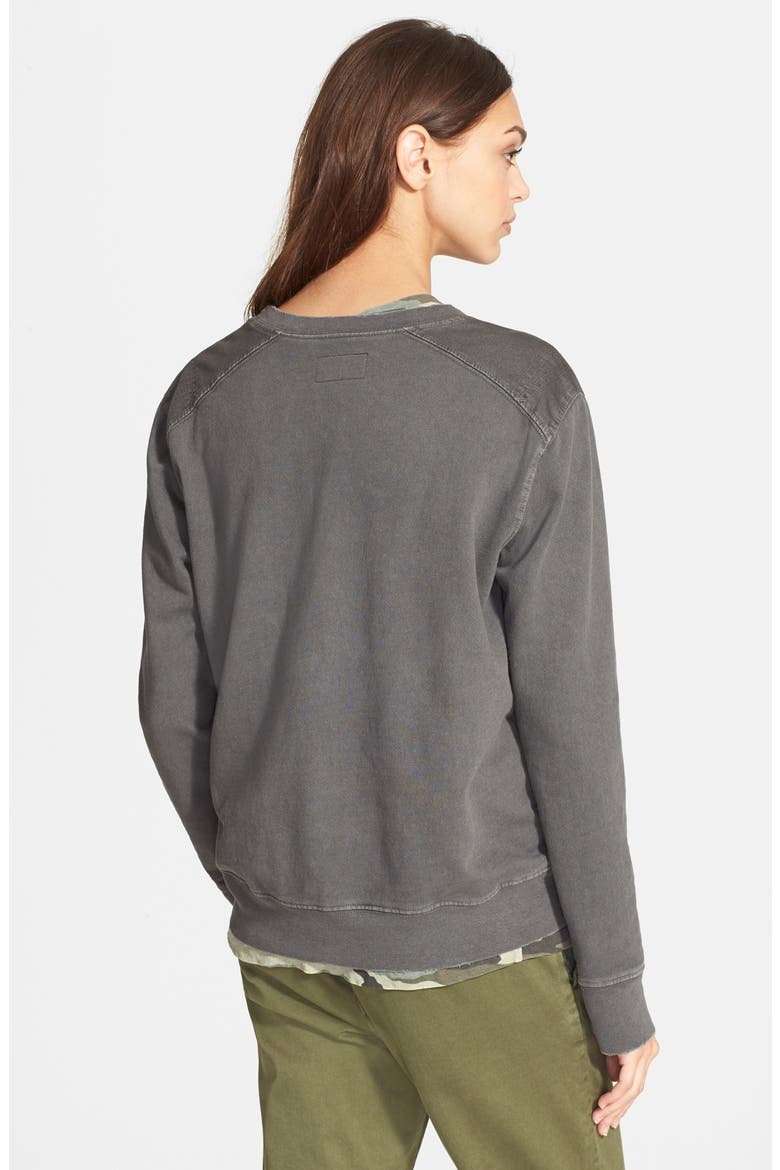 'The V-Neck' Camo Print Tee, Alternate, color, ARMY GREEN CAMO