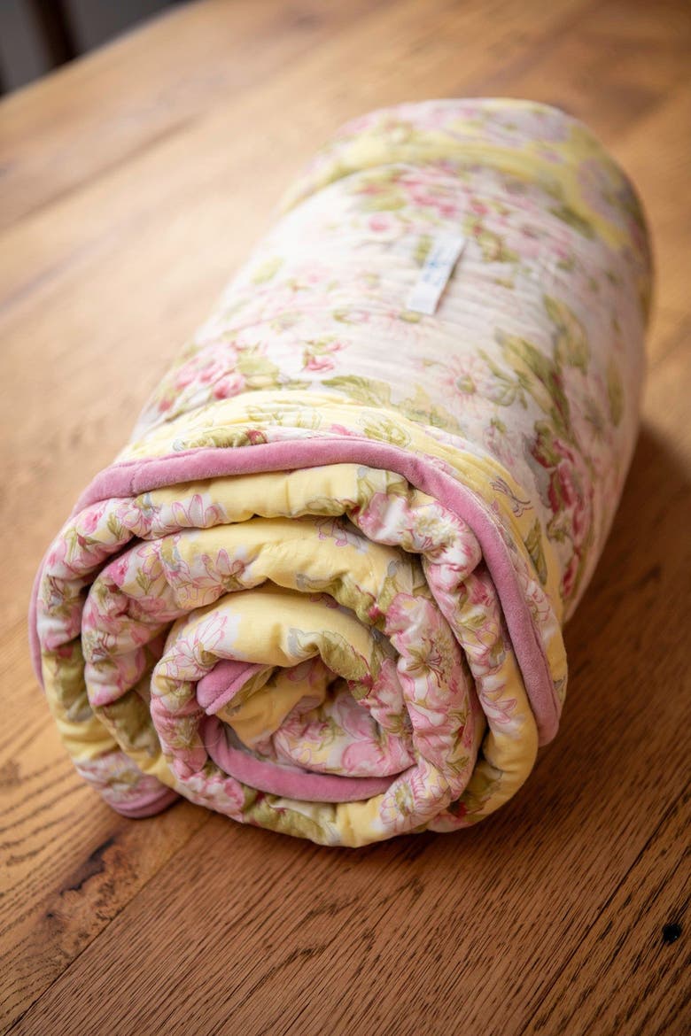 Apple Blossom Throw, Alternate, color, Yellow
