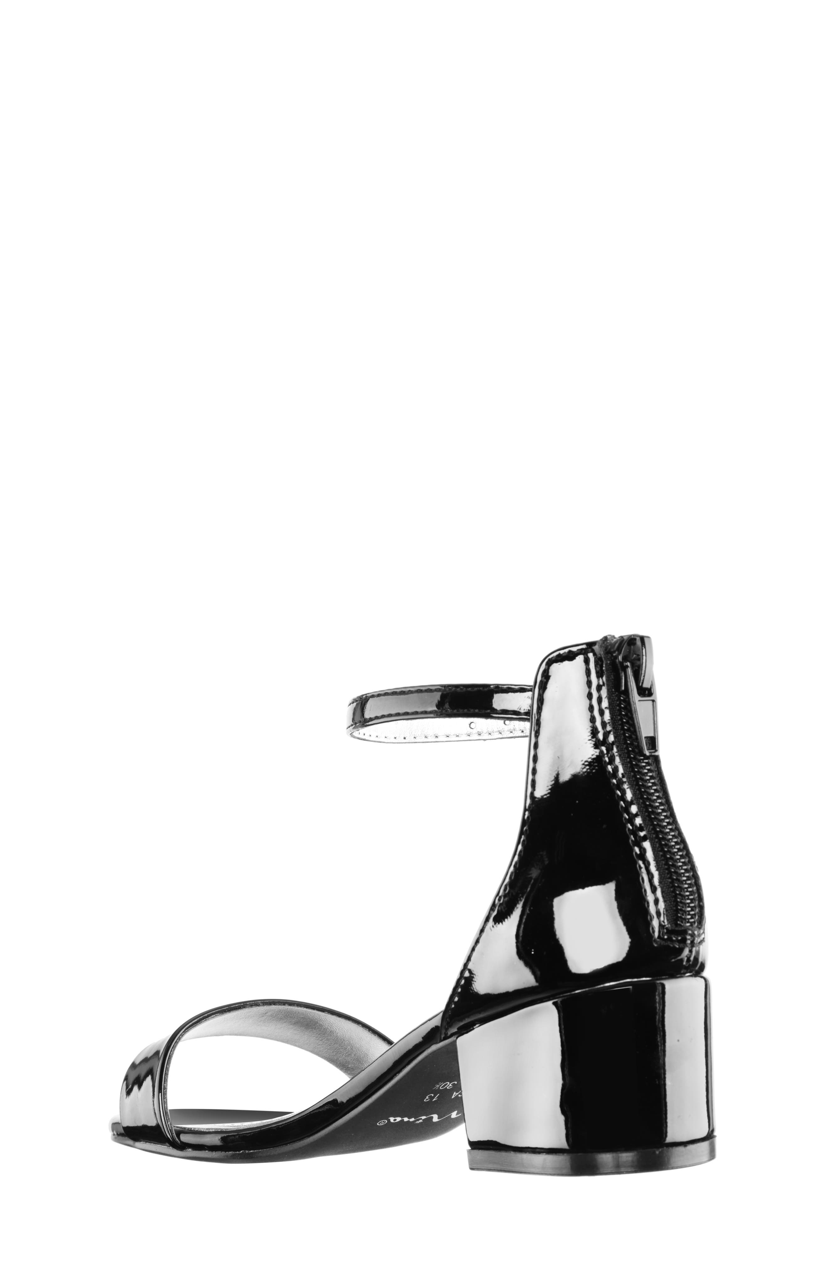 Nina Hidi Sandal, Alternate, color, Black Patent