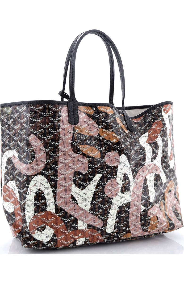 Pre-Owned Goyard Saint Louis Tote Lettres Camouflage Coated Canvas PM, Alternate, color,