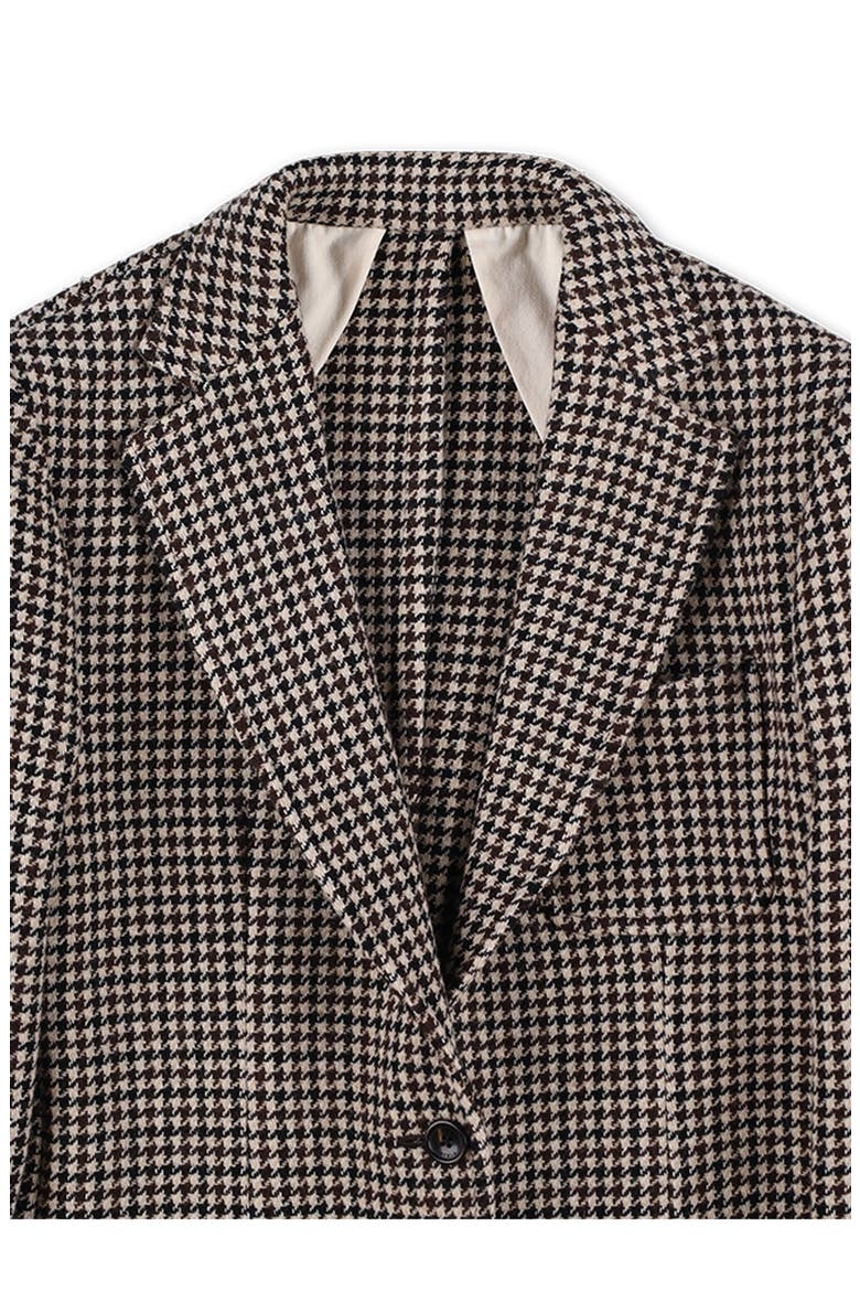 Benjamin Classic Flannel Houndstooth Jacket, Alternate, color, MIX