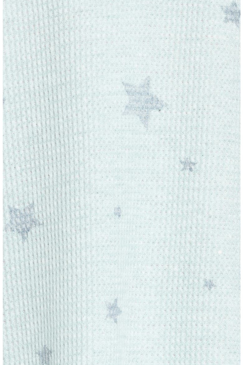 Sweet Dreams Thermal Pajamas, Alternate, color, MINT STARS