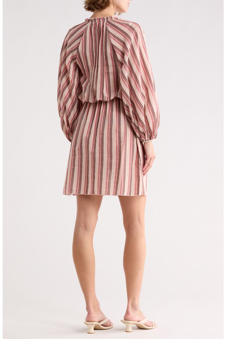 Stripe Long Sleeve Dress, Alternate, color, POWDER PINK