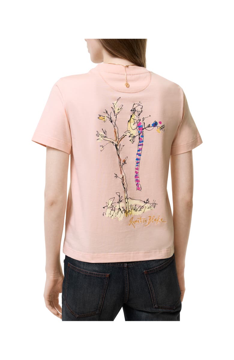 Burberry Brave Little Tree Cotton T-shirt, Alternate, color, Compact Pink