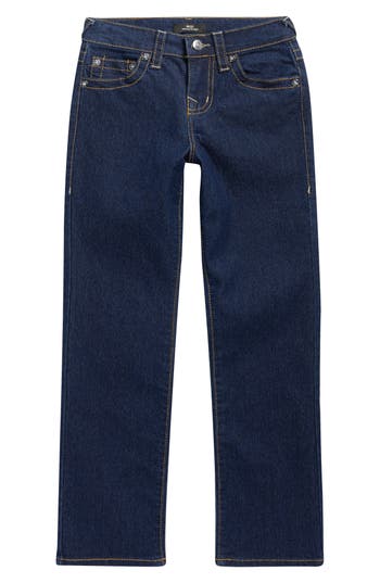 True Religion Kids' Flap Pocket Slim Fit Jeans In Blue