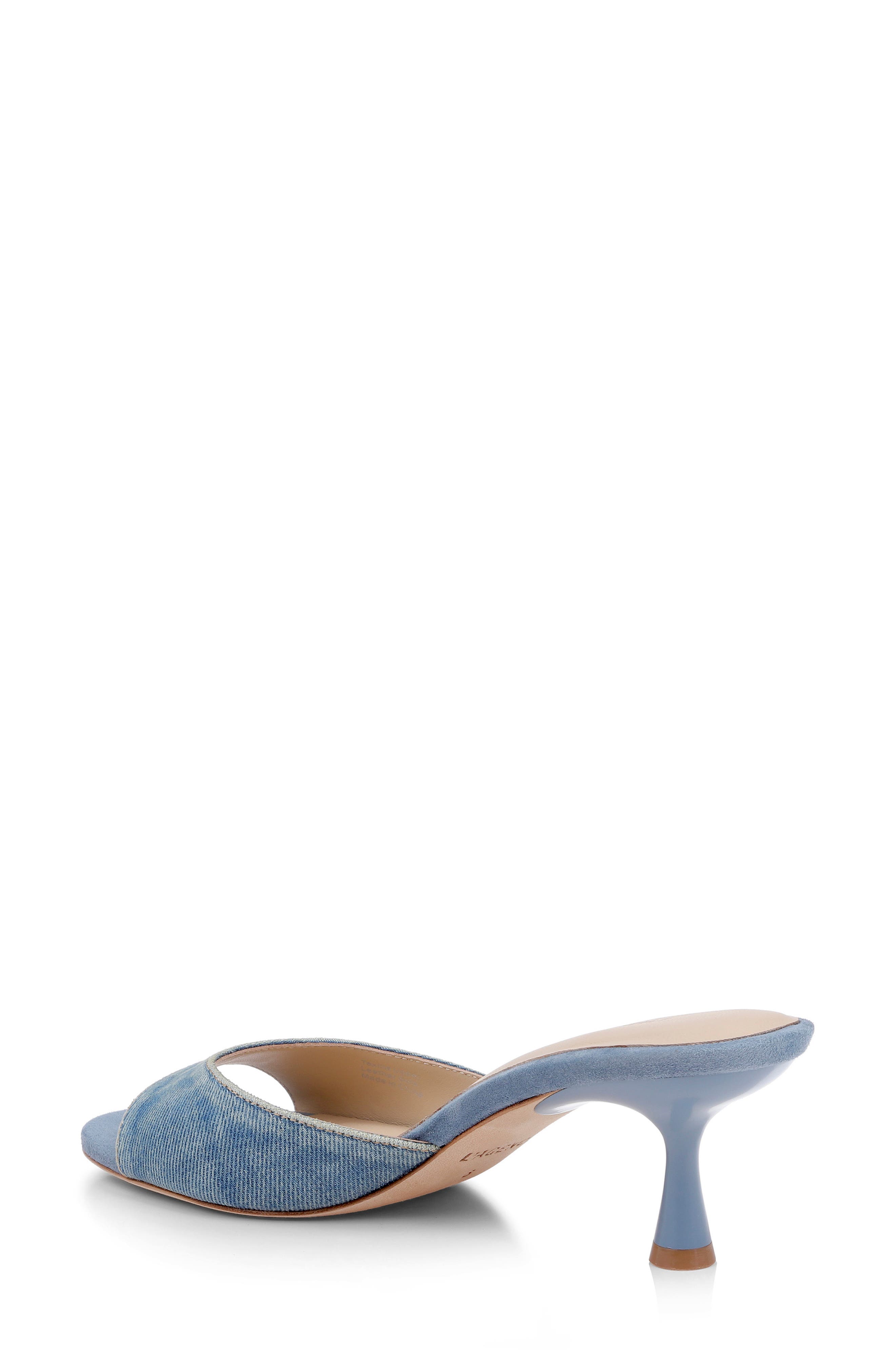 L'AGENCE Arleen Slide Sandal, Alternate, color, Light Denim
