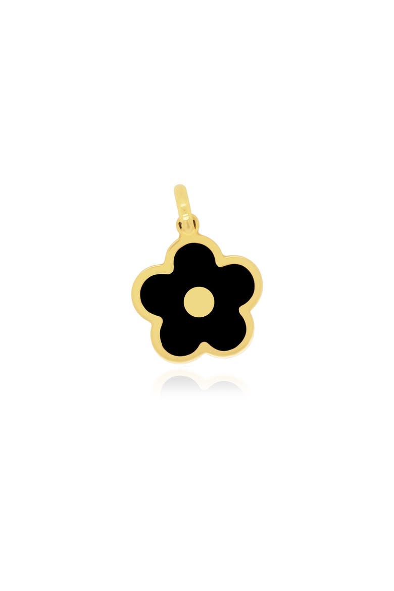 Onyx Cherry Blossom Charm, Main, color, Onyx