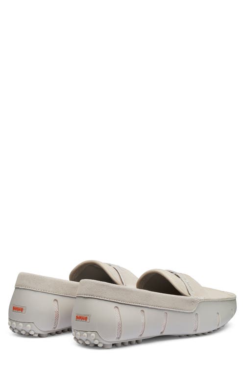 Swims Luxe Lace-up Driving Loafer In Gray