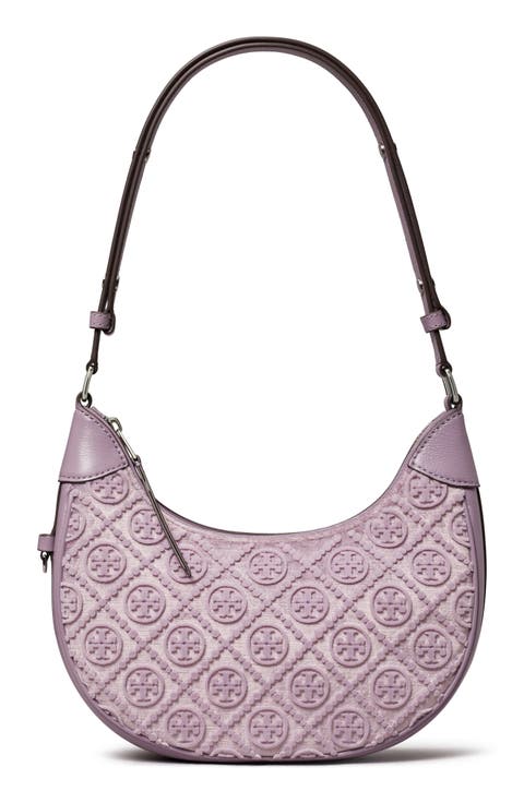T Monogram Fil Coupé Crescent Shoulder Bag