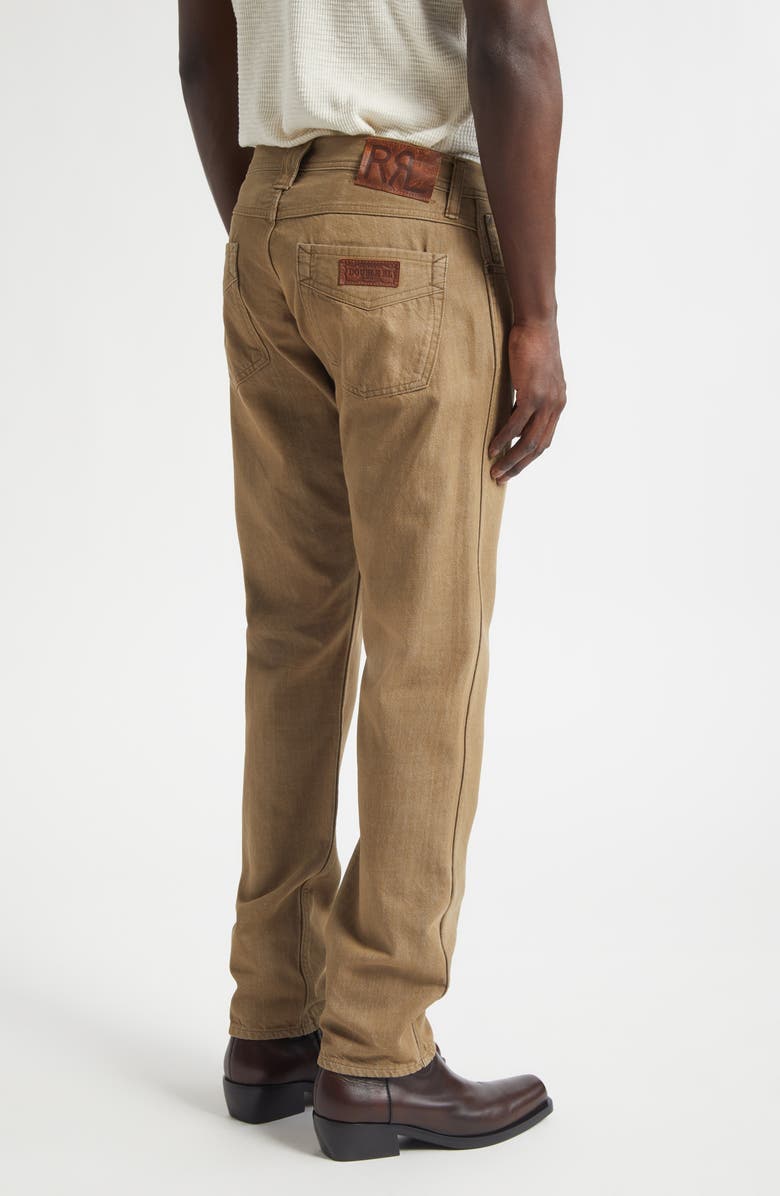 Double RL Slim Fit Jeans, Alternate, color, Medium Brown