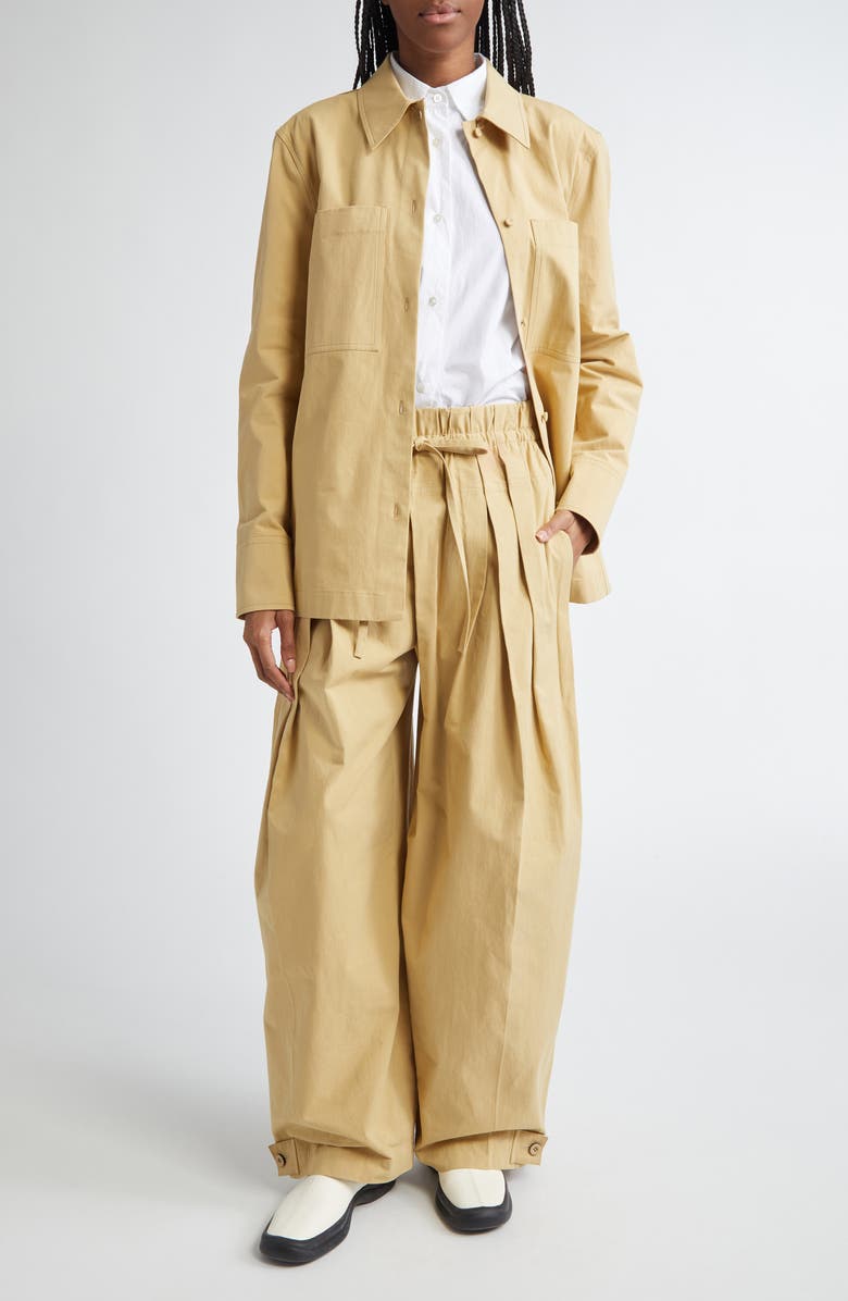 Jil Sander Boxy Button-Up Shirt, Alternate, color, 