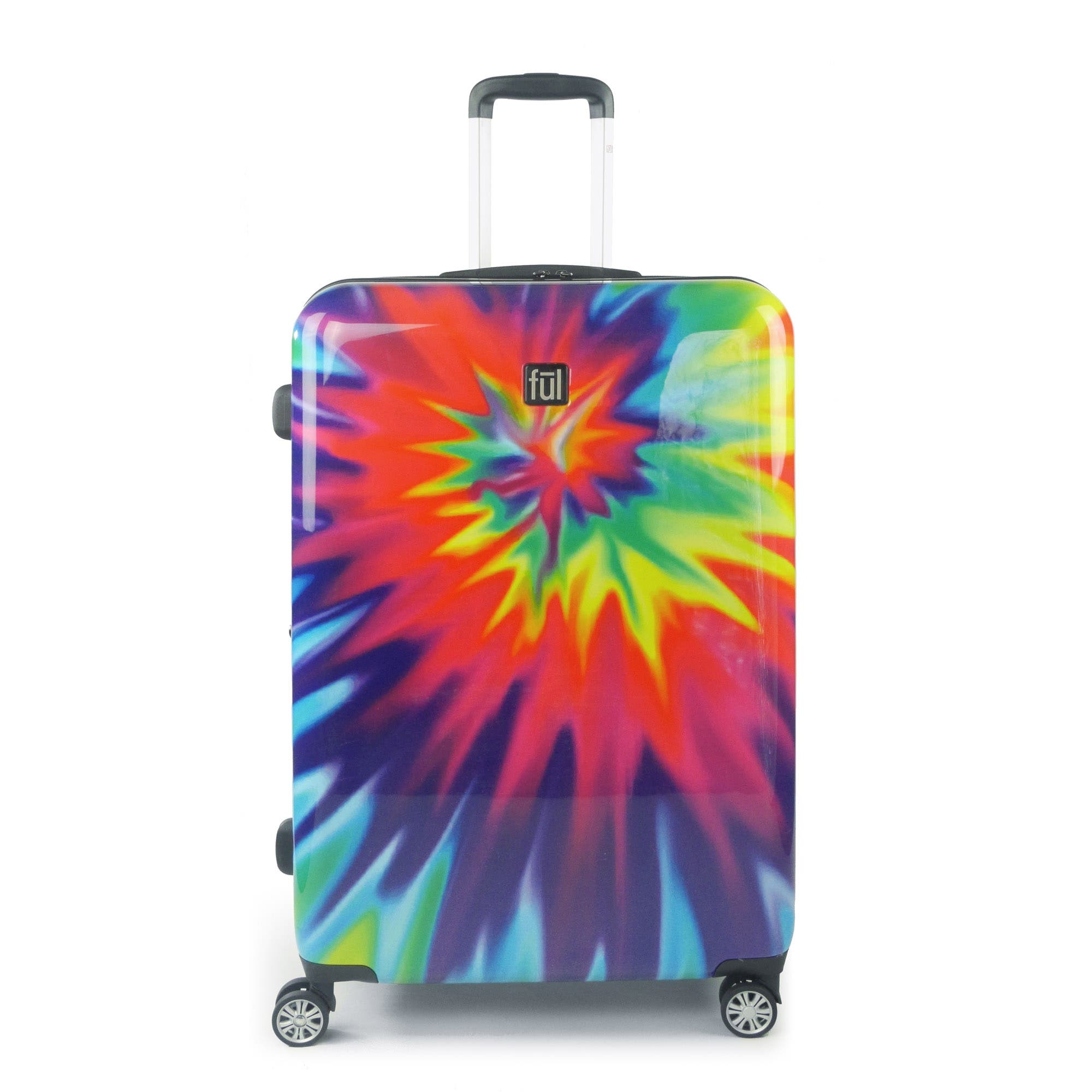 Ful Tie-dye Swirl 28 Inch Expandable Spinner Rolling Luggage Suitcase, ABS Hard Case, Upright, Main, color, 