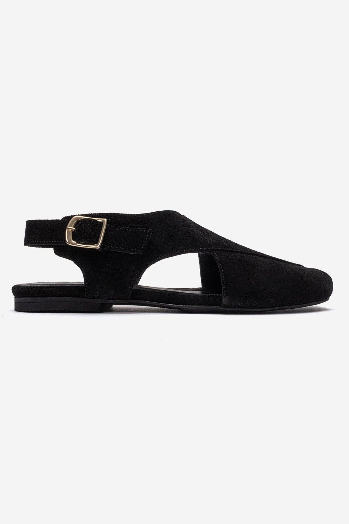 Monaro Leather Sandal, Alternate, color, Black Suede