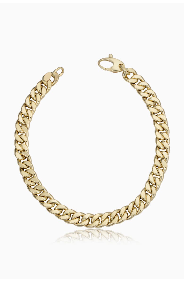 Oradina 14K Yellow Gold Estate Cuban Bracelet, Main, color, Yellow Gold