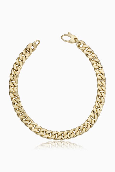 14K Yellow Gold Estate Cuban Bracelet