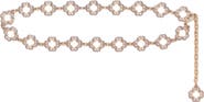 maje Two-tone Clover chain belt