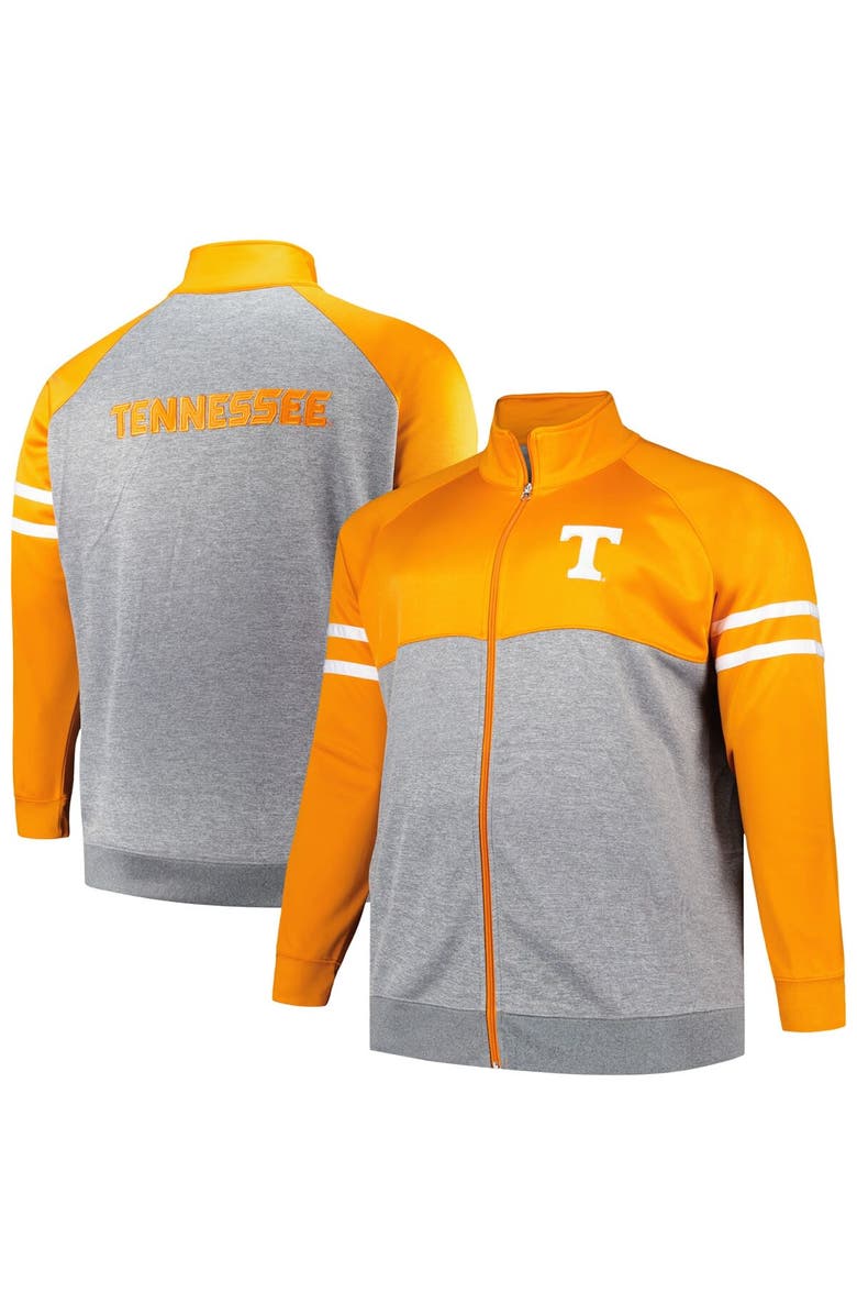 PROFILE Men's Profile Tennessee Orange Tennessee Volunteers Big & Tall Fleece Full-Zip Jacket, Main, color, Tennessee Orange