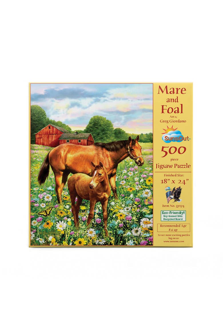 Mare and Foal 500 piece Jigsaw Puzzle for Adults, Alternate, color, Multicolor