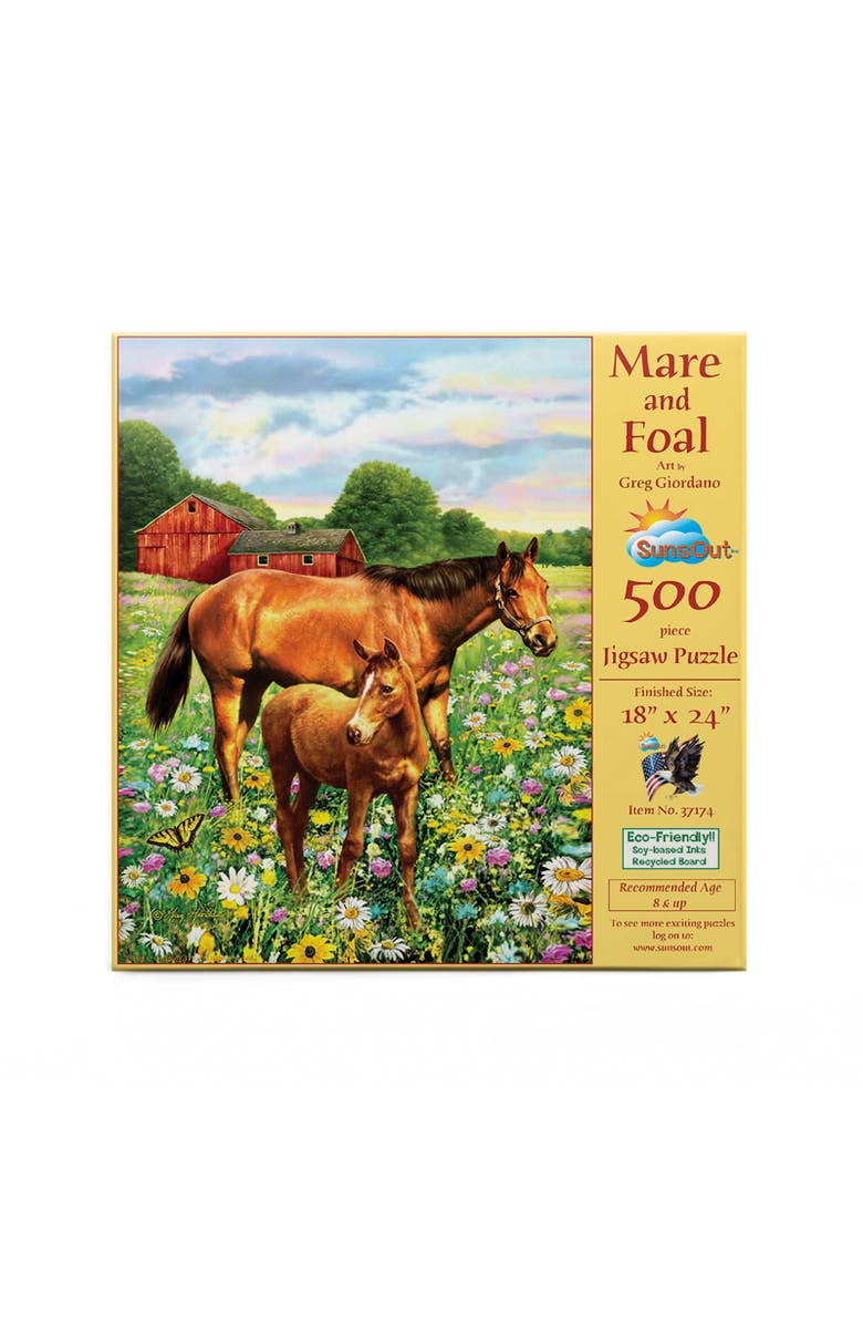 Sunsout Mare and Foal 500 piece Jigsaw Puzzle for Adults, Alternate, color, Multicolor