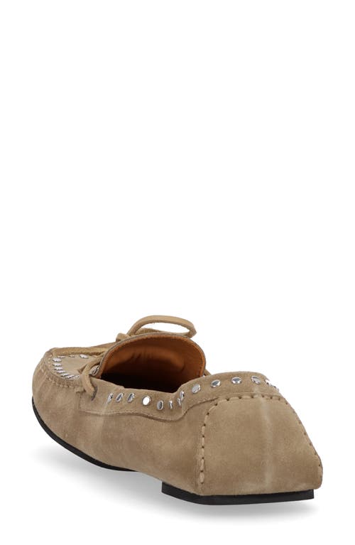 Alohas Calla Stud Loafer In Green