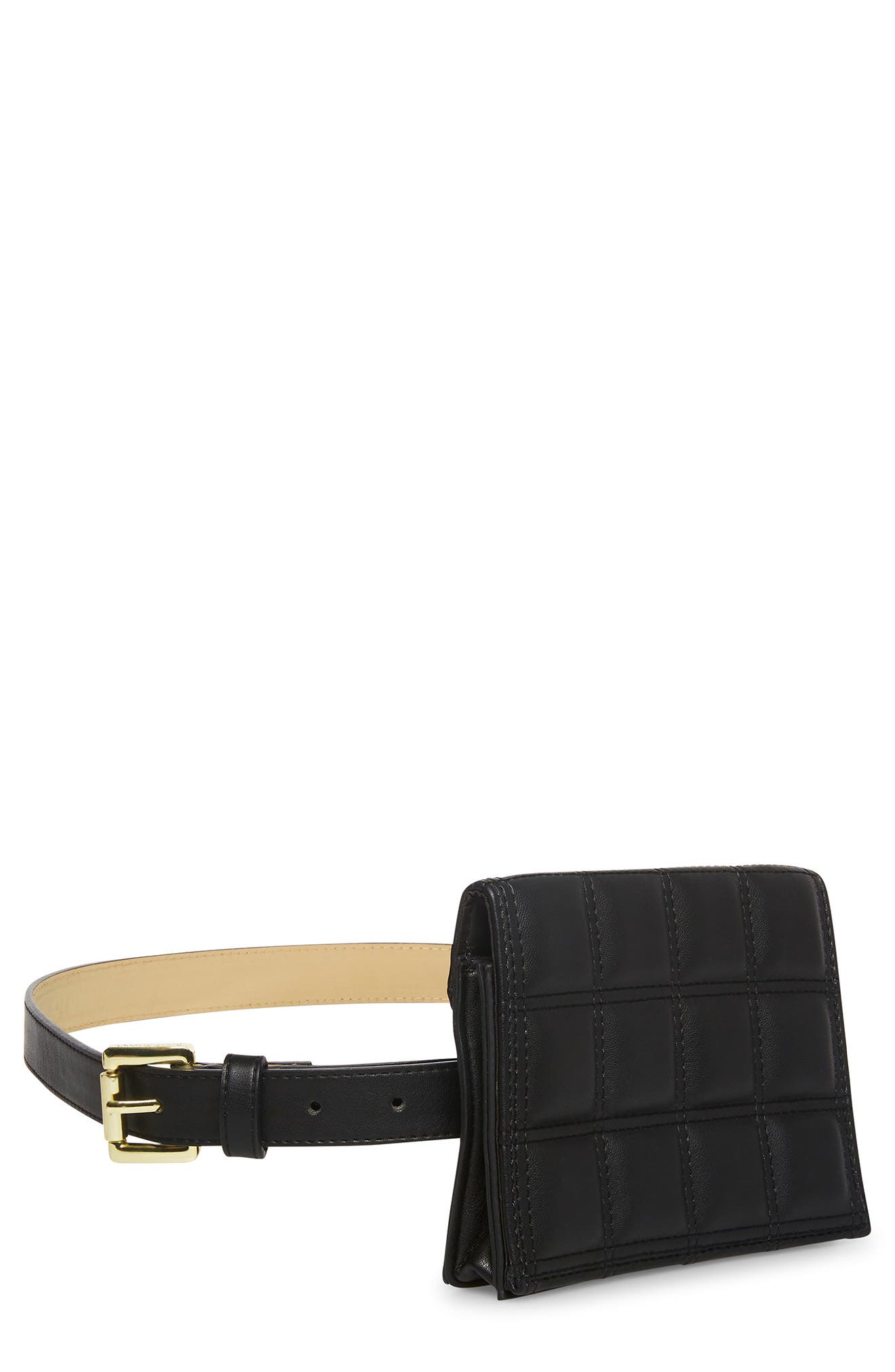Steve Madden Quilted Belt Bag, Alternate, color, 