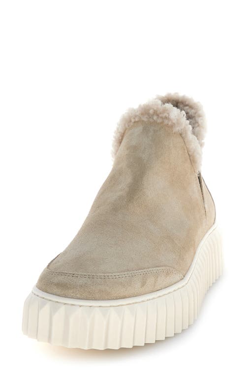 Voile Blanche Luna Genuine Shearling Lined Bootie In Neutral