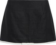 Tanner Fletcher Gender Inclusive Paula Linen Bow Miniskirt