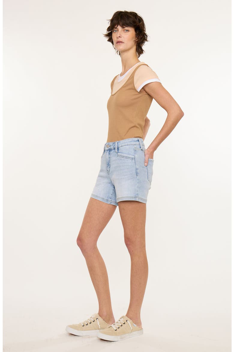 Lynne Essentials Mid Rise Shorts, Alternate, color, Light Wash