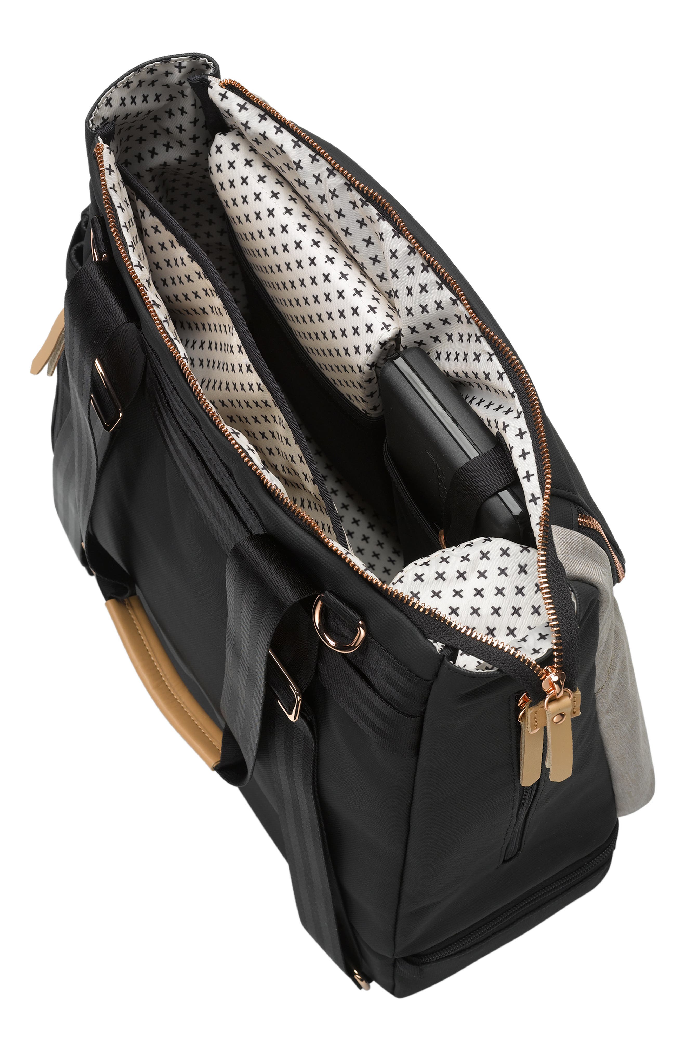 Petunia Pickle Bottom Pivot Diaper Backpack, Alternate, color, Sand/Black