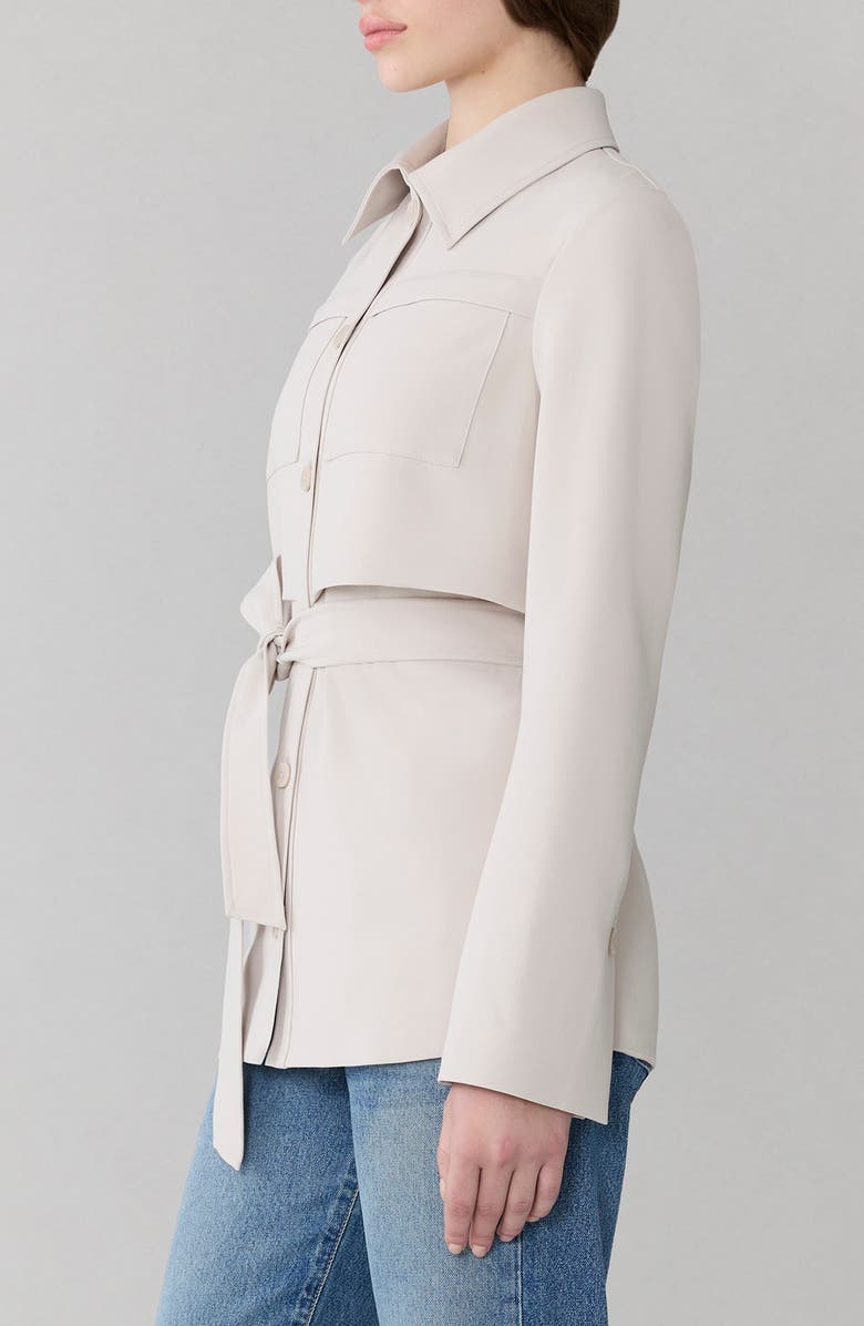 Soia & Kyo Haisley Short Trench Coat, Alternate, color, Light Oak