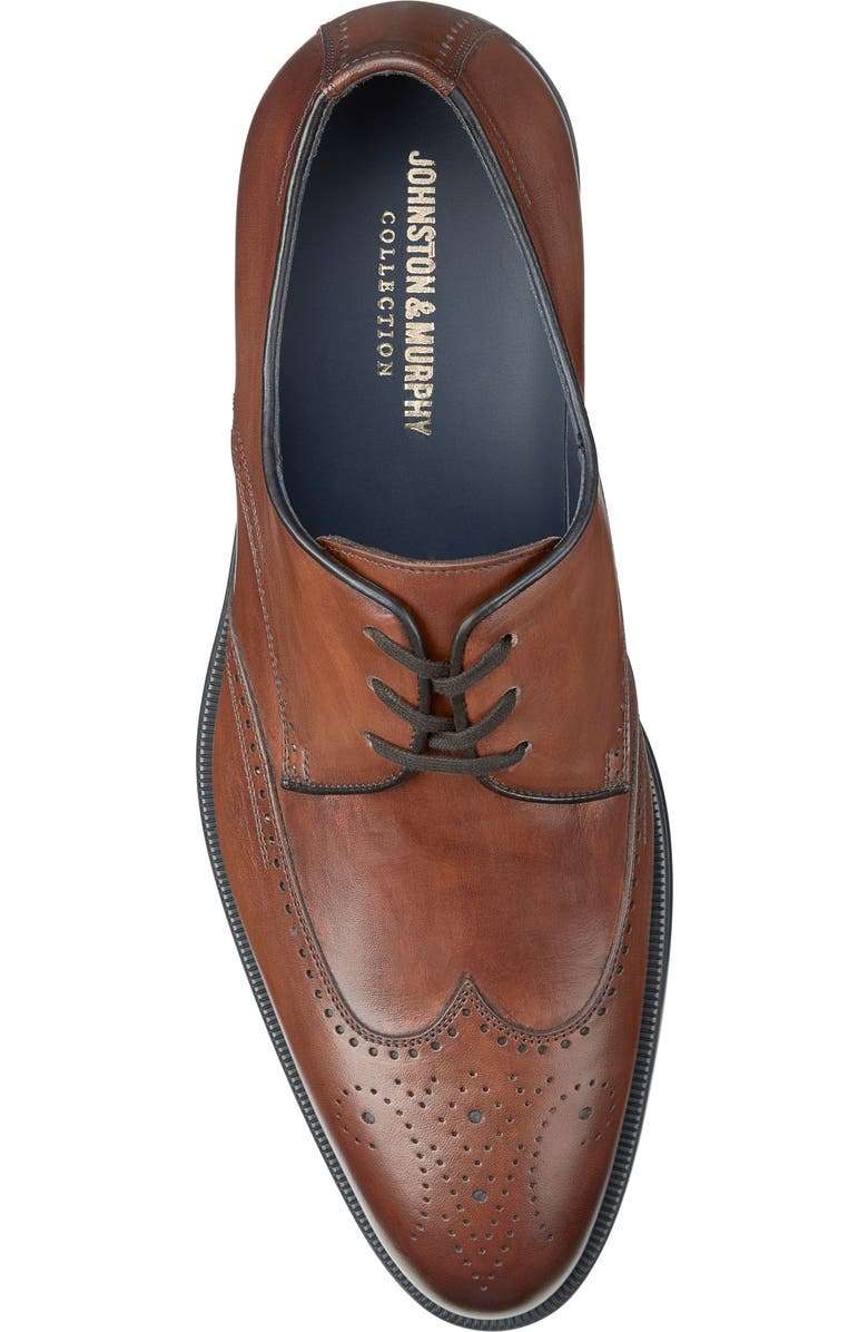 Johnston & Murphy Flynch Wingtip Loafer, Alternate, color, Tan Italian Calfskin