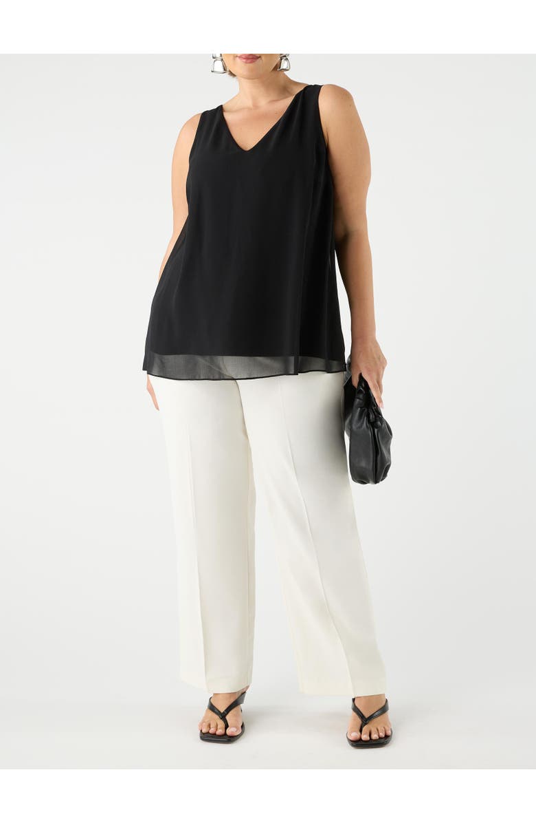 Live Unlimited Straight Crepe Pants, Alternate, color, Ivory