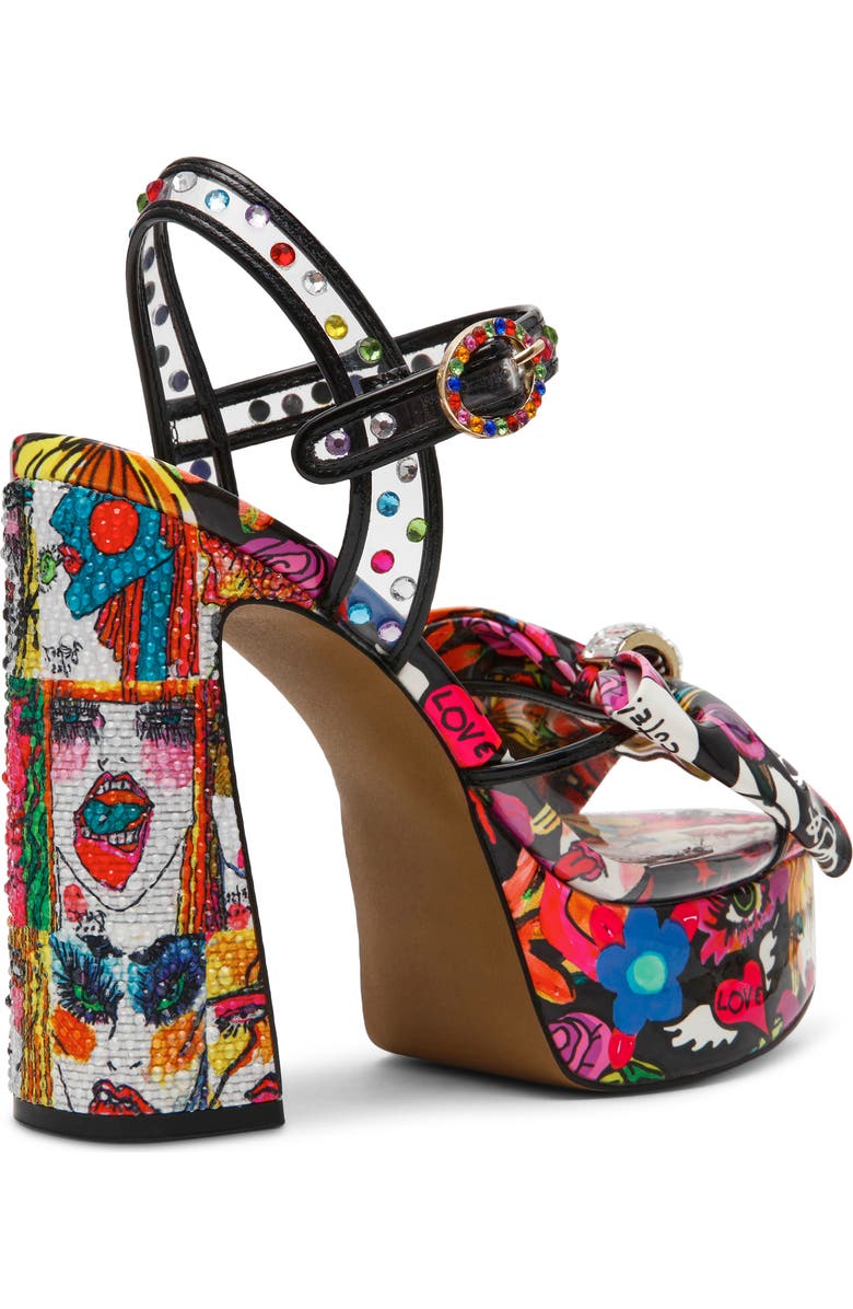 Betsey Johnson Shelley Platform Sandal, Alternate, color, Bright Multi