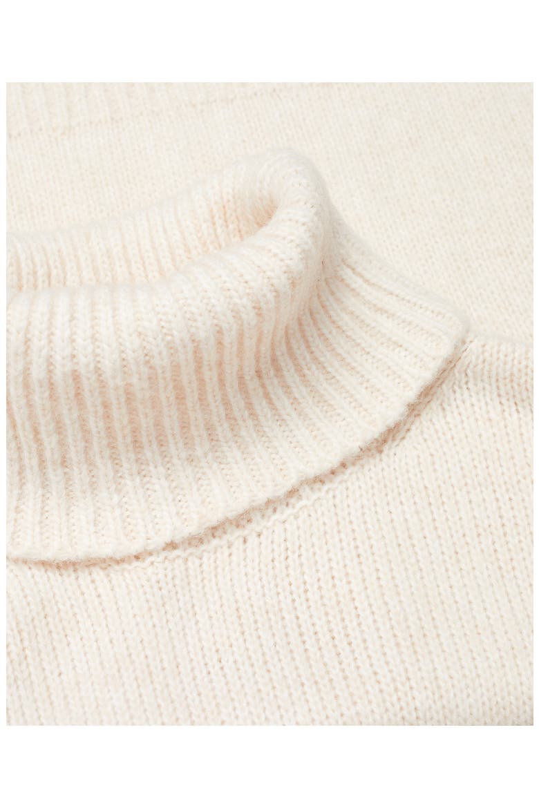 Oversize Turtleneck Sweater, Alternate, color, ECRU