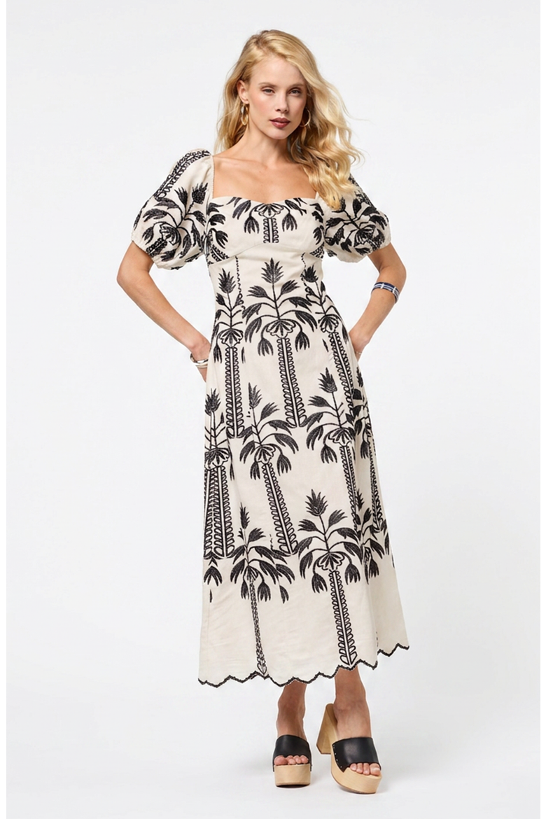 Sophia Dress, Main, color, Natural/Black