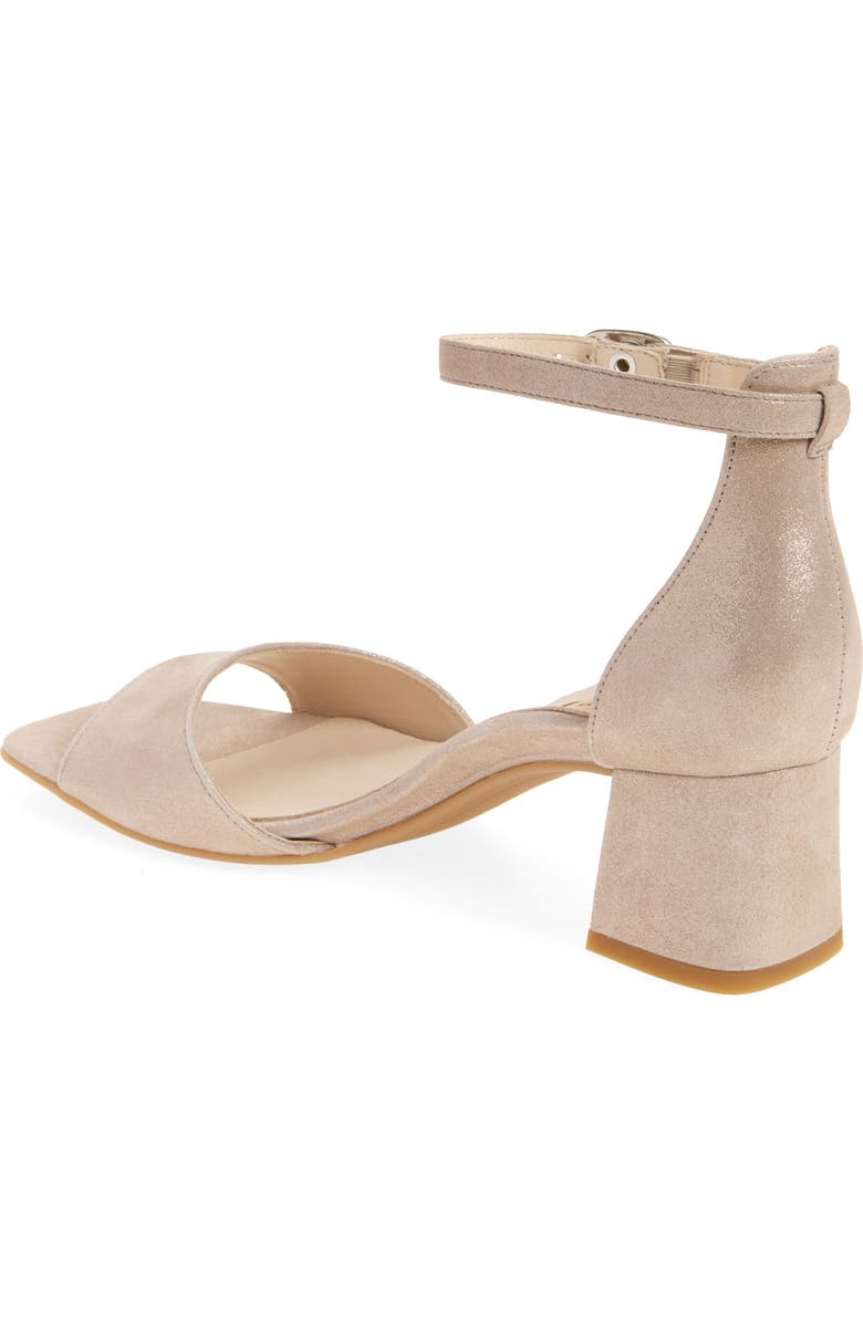 Paul Green Barbee Ankle Strap Sandal, Alternate, color, Cachemire Metallic Suede