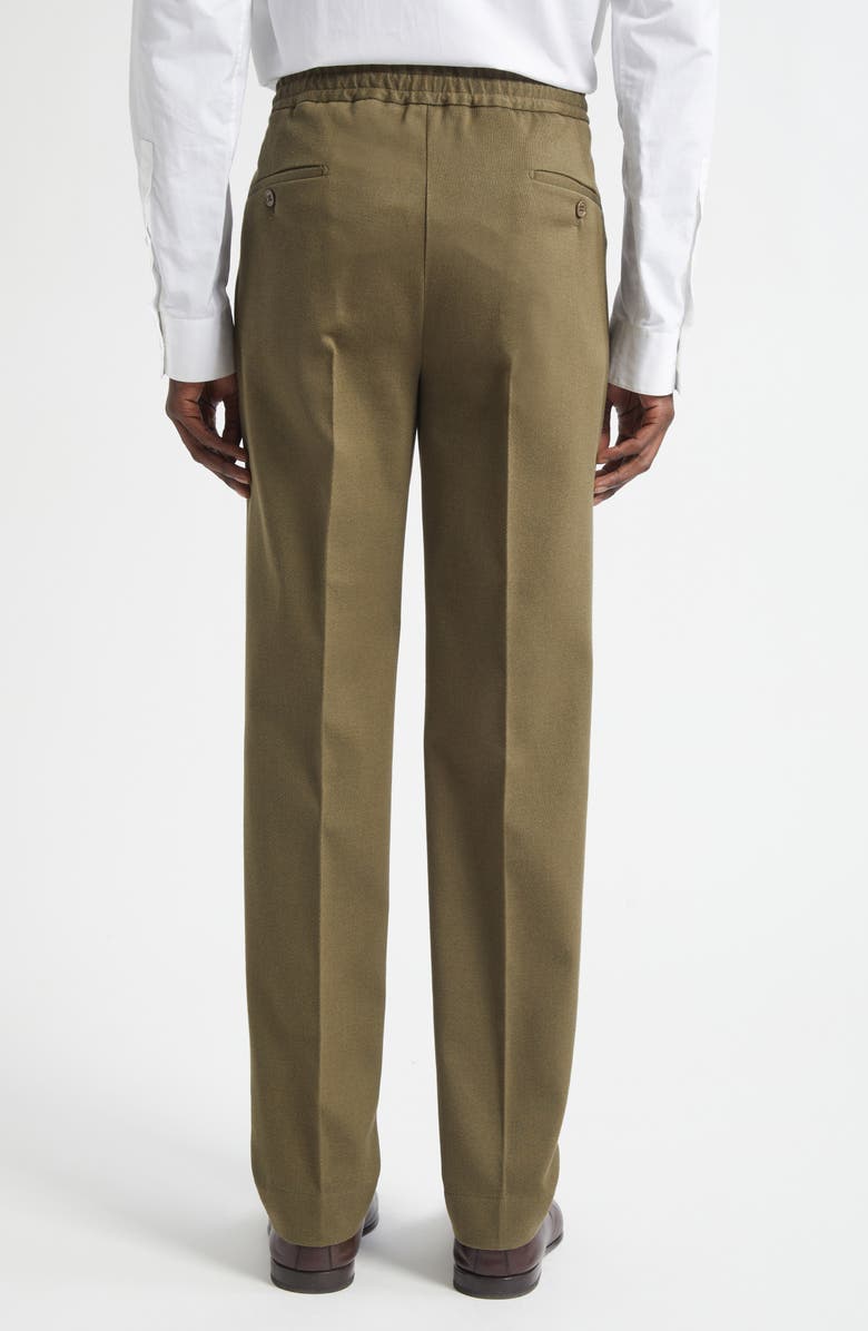 Ralph Lauren Purple Label Calvary Cotton & Wool Twill Pants, Alternate, color, Thicket Moss