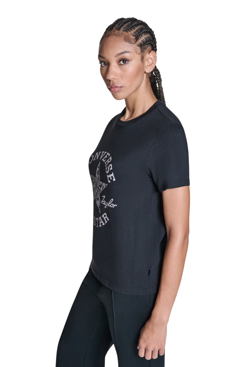 Animal Infill T-Shirt, Alternate, color, CONVERSE BLACK