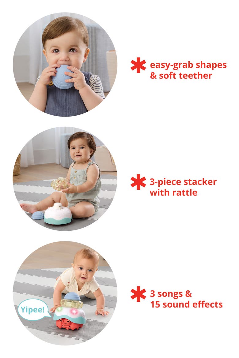 Stack 'n' Crawl 4-in-1 Sensory Crab Toy, Alternate, color, MULTI