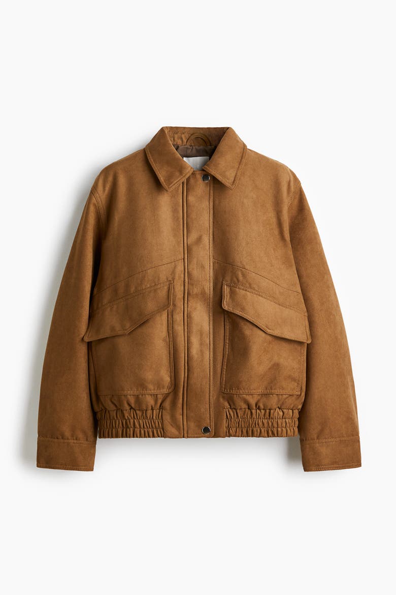 Napped Jacket, Alternate, color, Dark beige