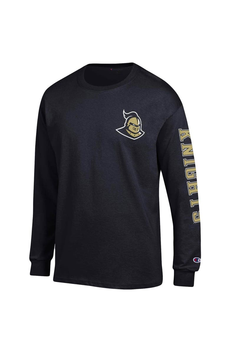 Champion Men's Champion Black UCF Knights Team Stack Long Sleeve T-Shirt, Alternate, color, 