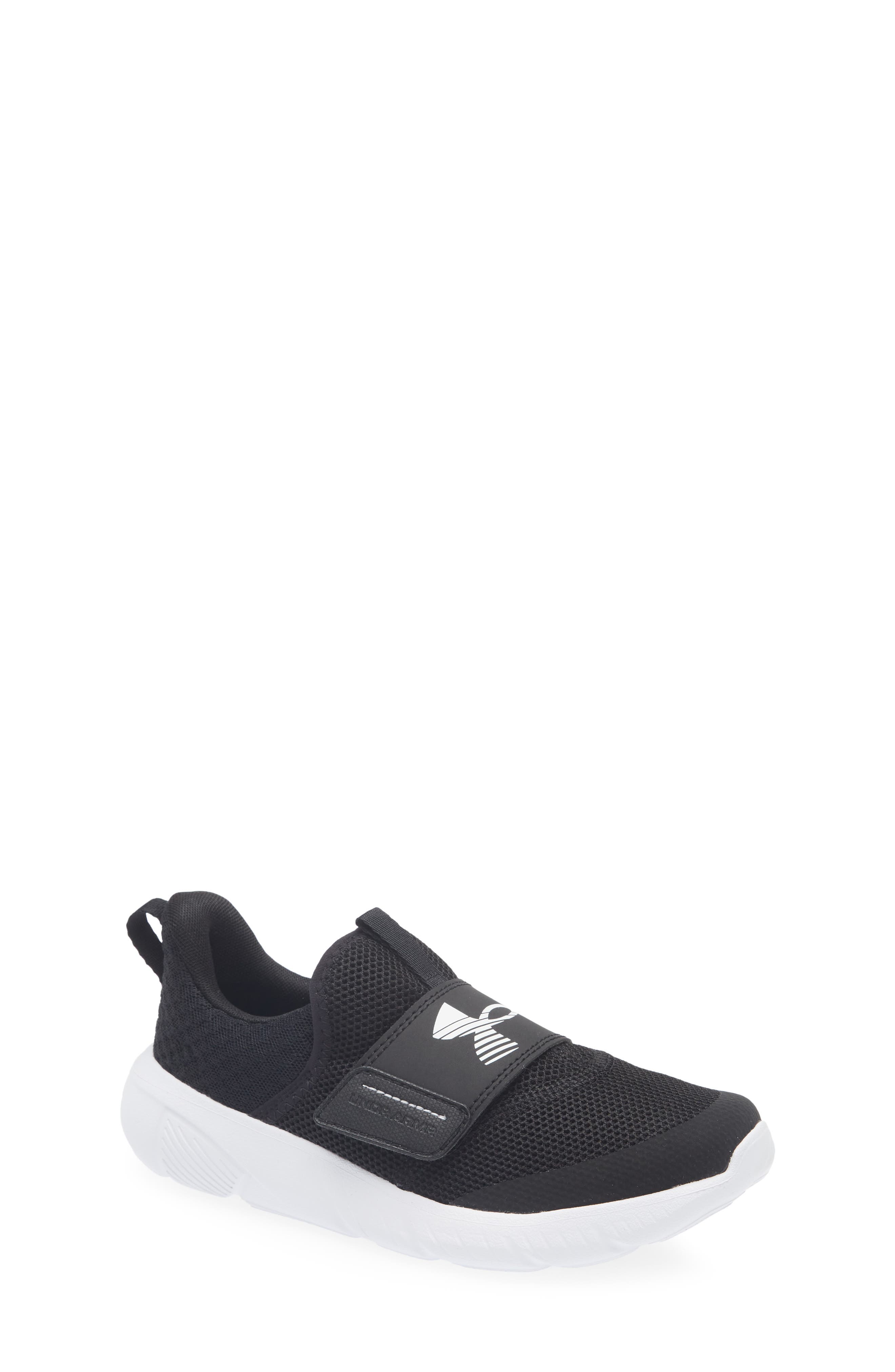 Under Armour Kids' Flash Grade School Running Sneaker, Main, color, Black