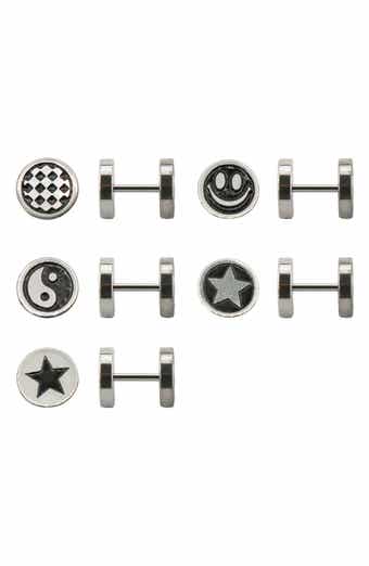 REBL Set of 5 Stud Earrings