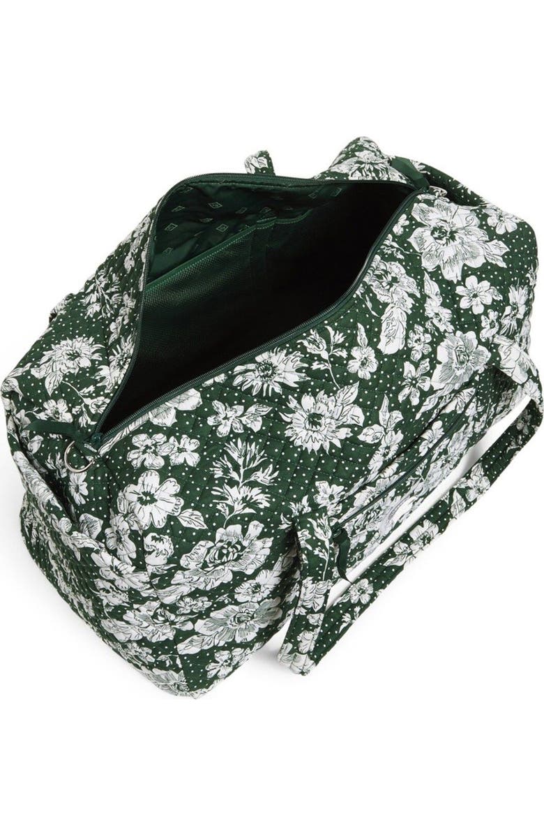 VERA BRADLEY Michigan State Spartans Rain Garden Large Travel Duffel Bag, Alternate, color,
