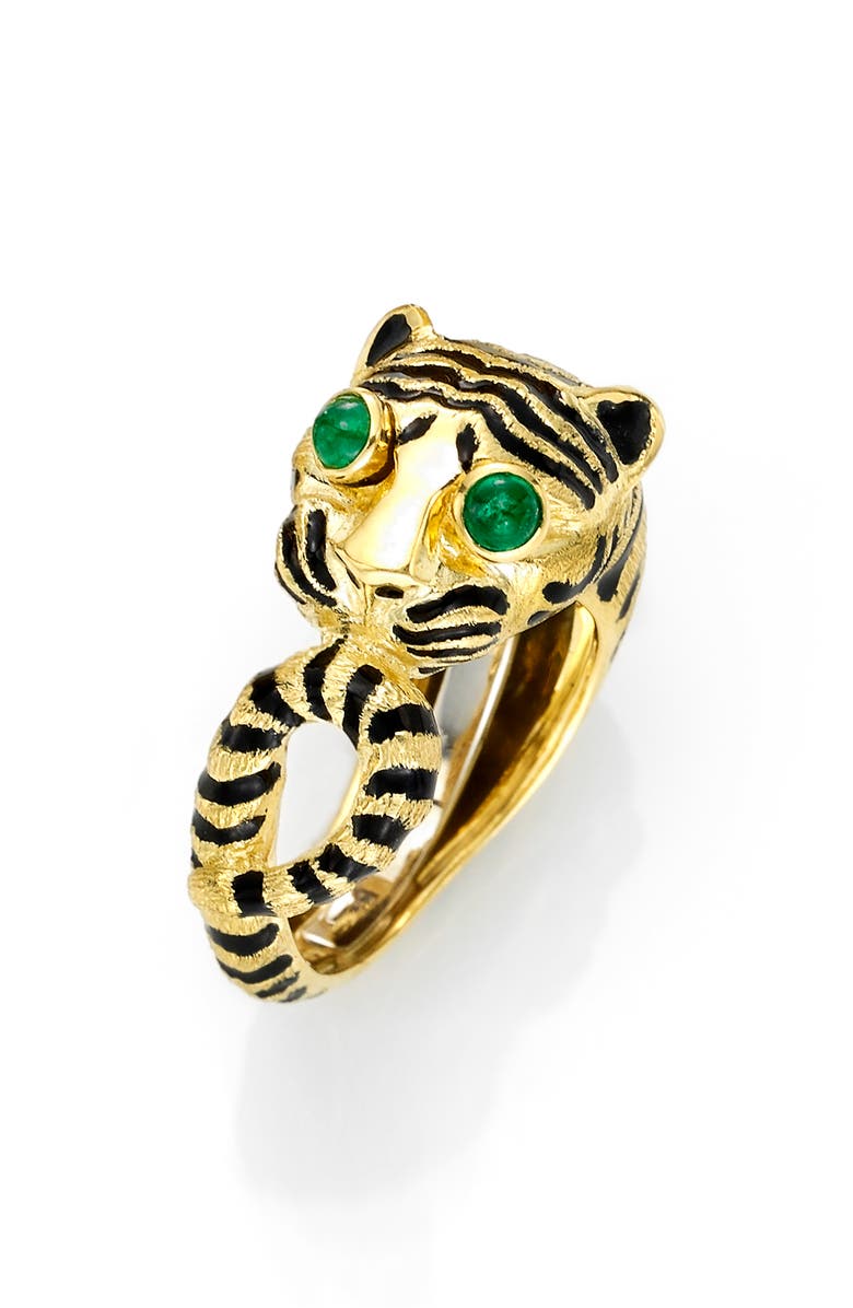 David Webb Kingdom Tiger Ring, Main, color, 