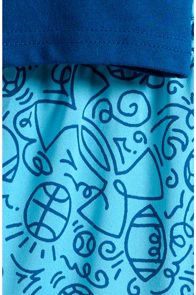 Kids' UA Tech T-Shirt & Shorts Set, Alternate, color, VARSITY BLUE