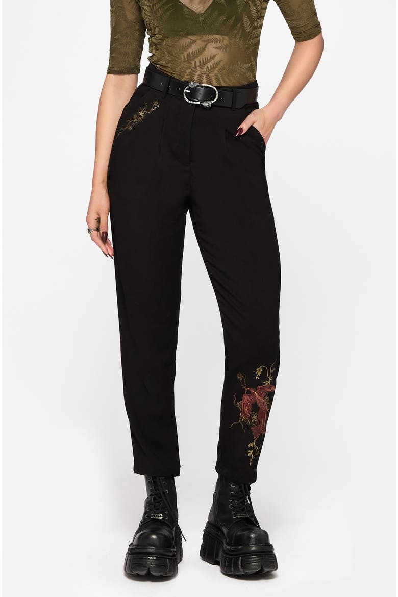Phoenix Embroidered Tapered Trouser, Main, color, Black