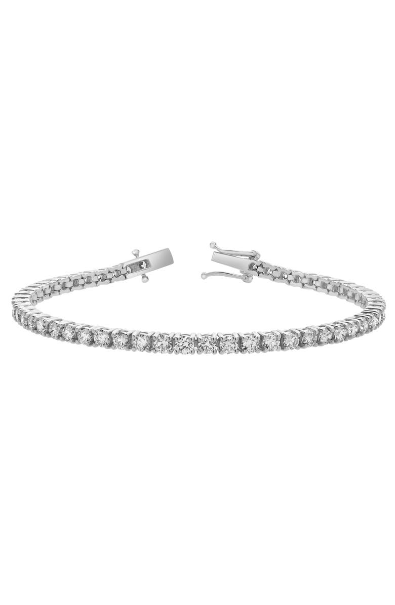 LuvMyJewelry LMJ 10K White Gold Unisex Diamond Tennis Bracelets - 7.86 Carats, Main, color, 10K White Gold